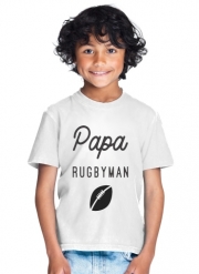 T-Shirt Garçon Papa Rugbyman