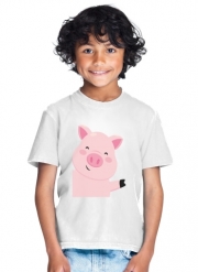 T-Shirt Garçon Cochon souriant