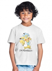 T-Shirt Garçon Pikarick - Rick Sanchez And Pikachu 