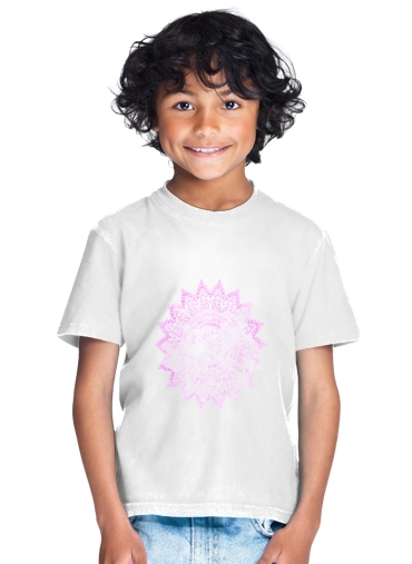 T-Shirt Garçon Pink Bohemian Boho Mandala