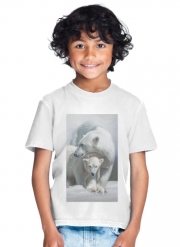 T-Shirt Garçon Polar bear family