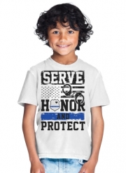T-Shirt Garçon Police Serve Honor Protect