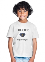 T-Shirt Garçon Policier de pere en fils