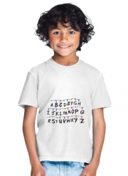 T-Shirt Garçon Stranger Things Guirlande Alphabet Inspiration
