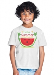 T-Shirt Garçon Summer pattern with watermelon