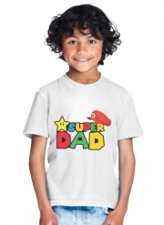 T-Shirt Garçon Super Dad Mario humour
