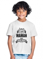 T-Shirt Garçon Super maman avec super enfants