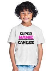 T-Shirt Garçon Super mamie et gameuse - Cadeau grand mère