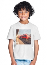 T-Shirt Garçon Train rouge a grande vitesse