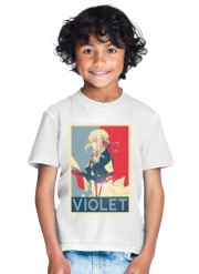 T-Shirt Garçon Violet Propaganda
