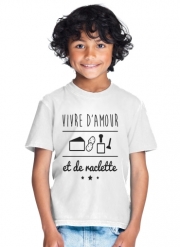 T-Shirt Garçon Vivre damour et de raclette