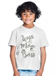 T-Shirt Garçon Wife Mom Boss