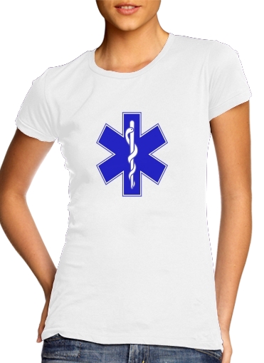 T-Shirt Manche courte cold rond femme Ambulance