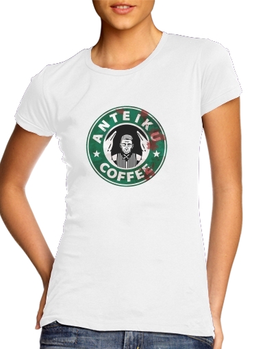 T-Shirt Manche courte cold rond femme Anteiku Coffee