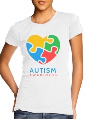 T-Shirt Manche courte cold rond femme Autisme Awareness