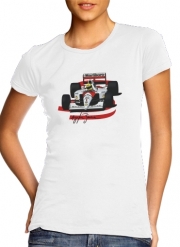 T-Shirt Manche courte cold rond femme Ayrton Senna Formule 1 King