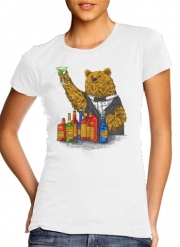 T-Shirt Manche courte cold rond femme Bartender Bear
