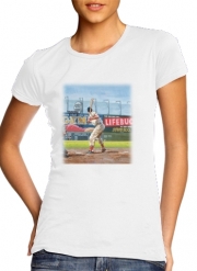 T-Shirt Manche courte cold rond femme Baseball Painting