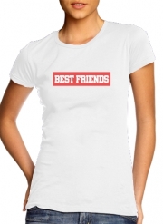 T-Shirt Manche courte cold rond femme BFF Best Friends Pink