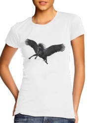 T-Shirt Manche courte cold rond femme Black Pegasus