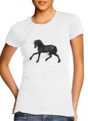 T-Shirt Manche courte cold rond femme Black Unicorn