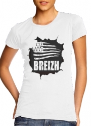T-Shirt Manche courte cold rond femme Breizh Bretagne