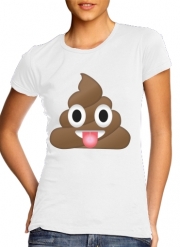 T-Shirt Manche courte cold rond femme Caca Emoji