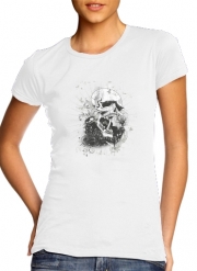 T-Shirt Manche courte cold rond femme Dark Gothic Skull