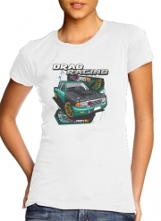 T-Shirt Manche courte cold rond femme Drag Racing Car