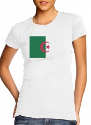 T-Shirt Manche courte cold rond femme Drapeau Algerie