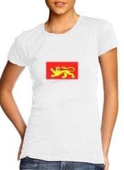 T-Shirt Manche courte cold rond femme Drapeau Normand