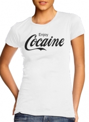 T-Shirt Manche courte cold rond femme Enjoy Cocaine