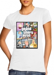 T-Shirt Manche courte cold rond femme Family Guy mashup GTA