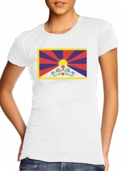 T-Shirt Manche courte cold rond femme Flag Of Tibet