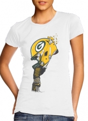 T-Shirt Manche courte cold rond femme Football Helmets Green Bay
