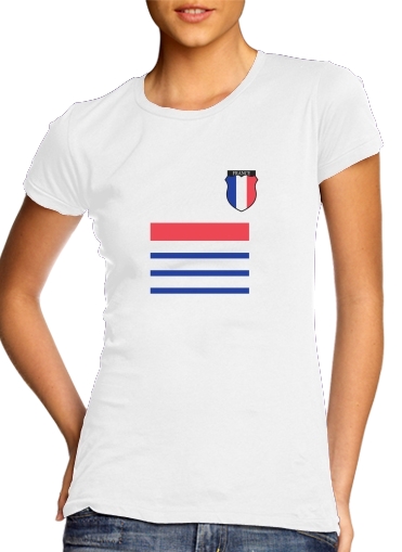 T-Shirt Manche courte cold rond femme France 2018 Champion Du Monde Maillot