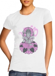 T-Shirt Manche courte cold rond femme Elephant Ganesha