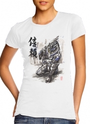 T-Shirt Manche courte cold rond femme Garrus Vakarian Mass Effect Art