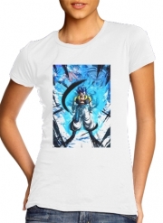 T-Shirt Manche courte cold rond femme Gogeta SSJ Blue ArtFusion