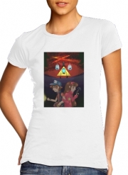 T-Shirt Manche courte cold rond femme Gravity Falls Monster bill cipher Wheel