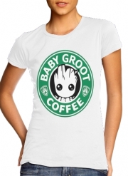 T-Shirt Manche courte cold rond femme Groot Coffee