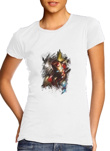 T-Shirt Manche courte cold rond femme Grunge Ironman