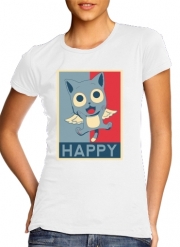 T-Shirt Manche courte cold rond femme Happy propaganda