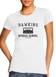T-Shirt Manche courte cold rond femme Hawkins Middle School AV Club K7
