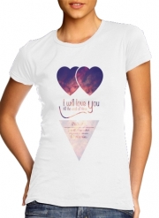 T-Shirt Manche courte cold rond femme I will love you