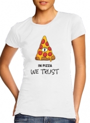 T-Shirt Manche courte cold rond femme iN Pizza we Trust