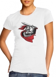 T-Shirt Manche courte cold rond femme Knight with red cap