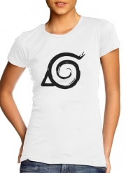 T-Shirt Manche courte cold rond femme Konoha Symbol Grunge art