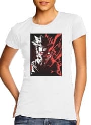 T-Shirt Manche courte cold rond femme Kyubi x Naruto Angry