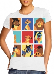 T-Shirt Manche courte cold rond femme Lion pop